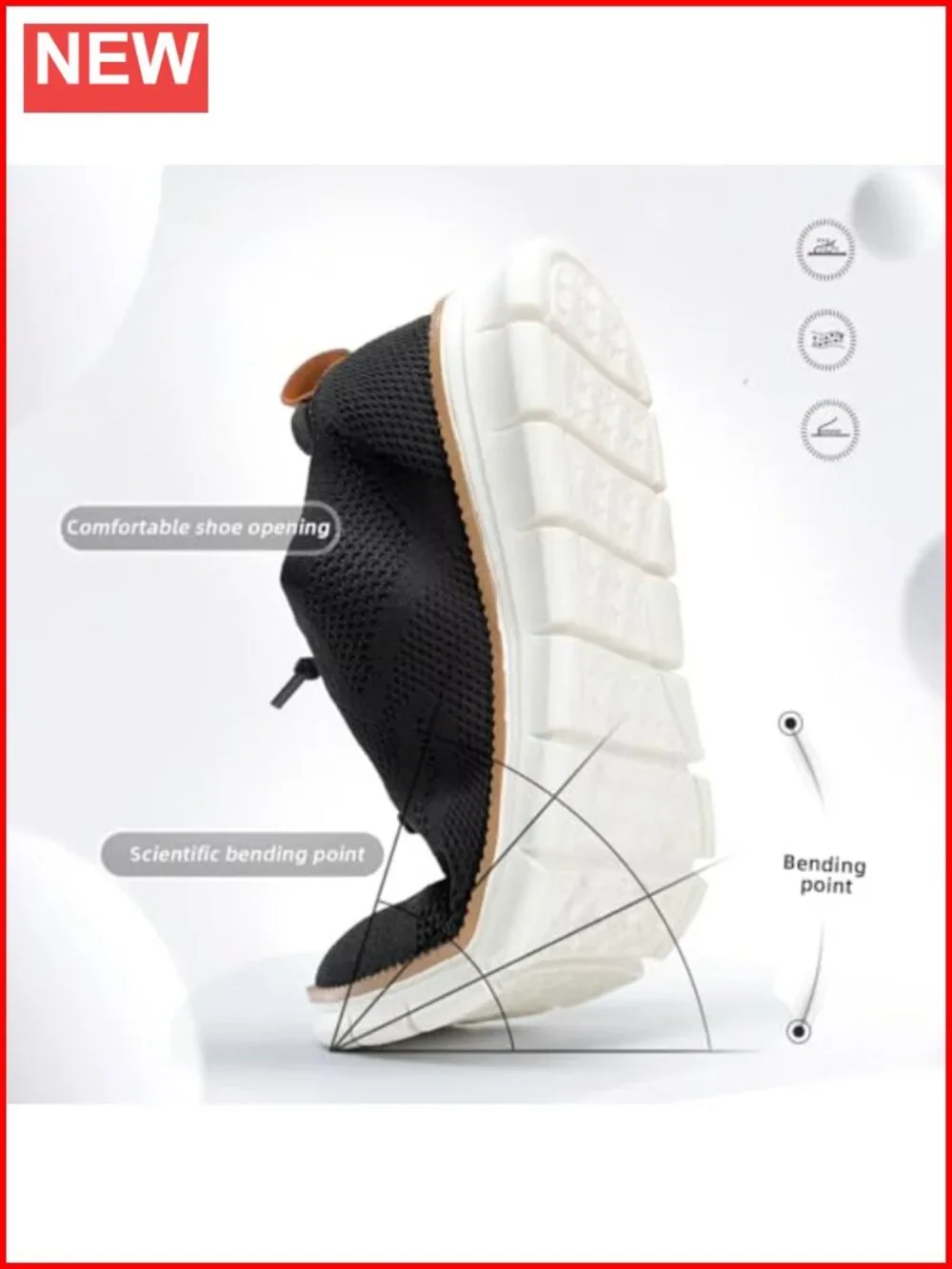 Casual Dress Oxfords Walking Sneakers Mesh Business Shoes Lightweight Soft Sole